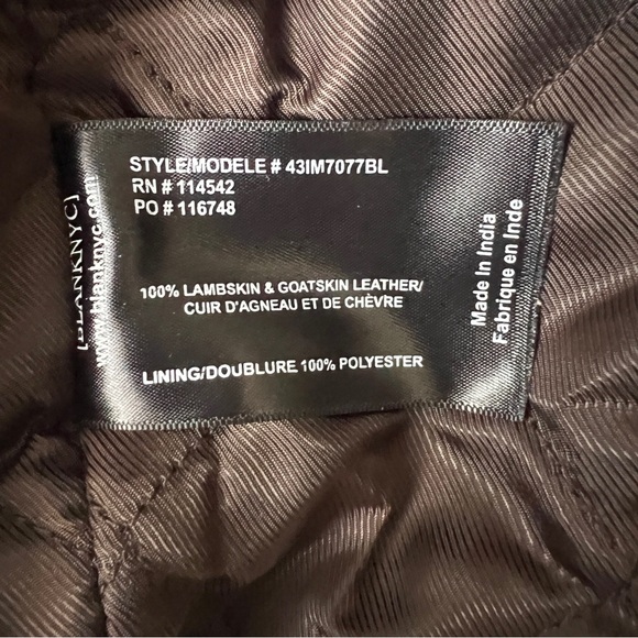 Blank NYC NWT men’s leather bomber size small - Picture 6 of 6